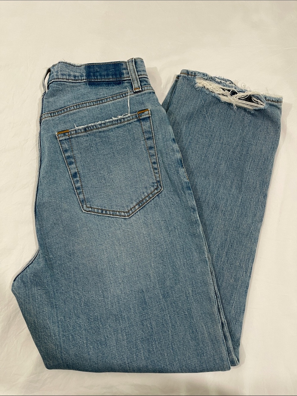 Abercrombie & Fitch Curve Love The Ankle Straight Ultra HR